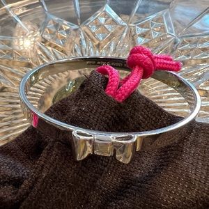 Kate Spade Silver Bangle Bow Bracelet